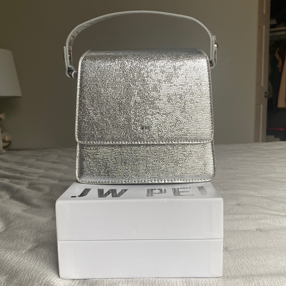 JW PEI Shimmering Silver Mini Bag